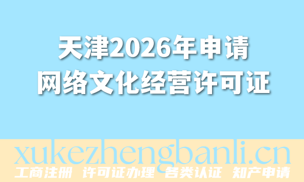 天津2026年申请网络文化经营许可证，找代办机构可行吗？
